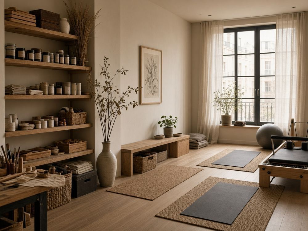 About the Yoga / pilates / stretching studio at Steadyhive Studio